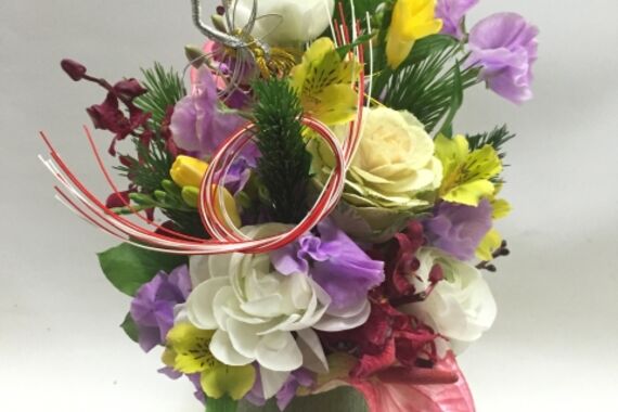 和風お正月アレンジメント