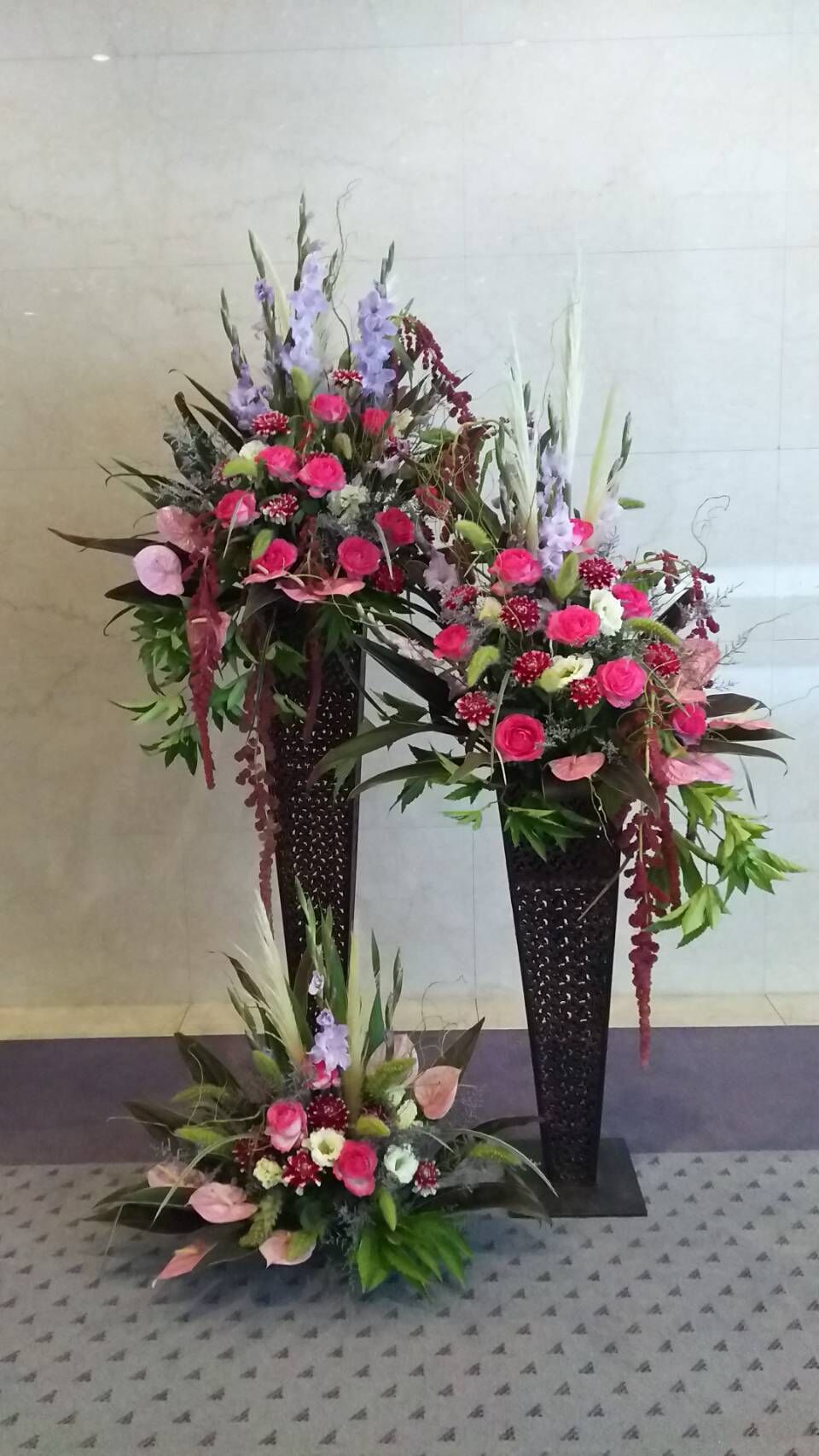 豪華発表会用スタンド花